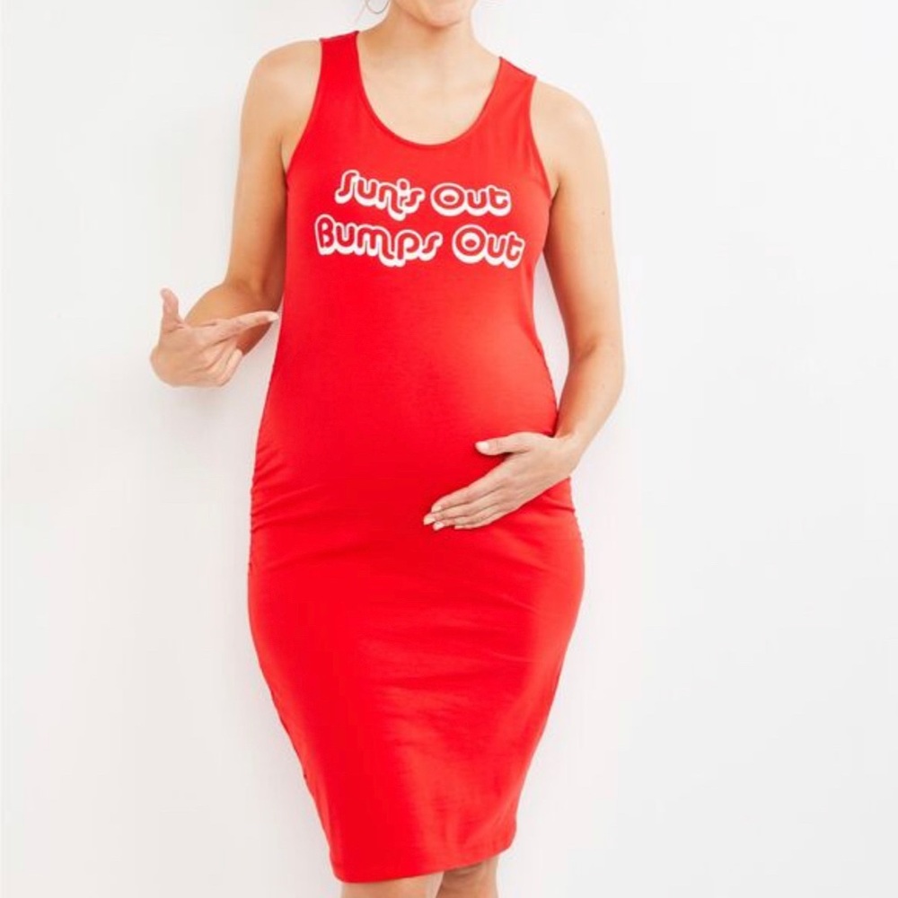 Motherhood Maternity Graphic Dress